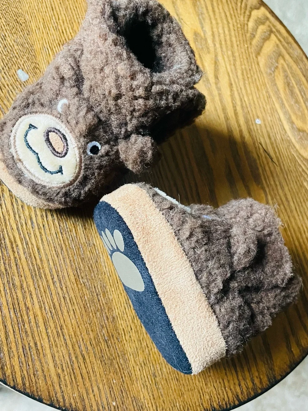 BearPaw Brown Teddy Bear Plush Kids Boots
